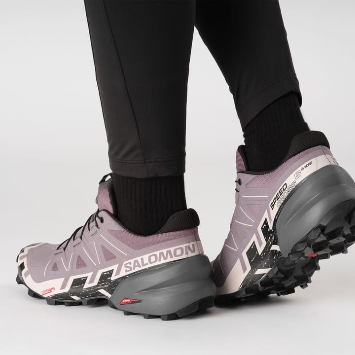 Salomon Women's Speedcross 6 Wide Moonscape/Black/Ashes Of Roses Salomon