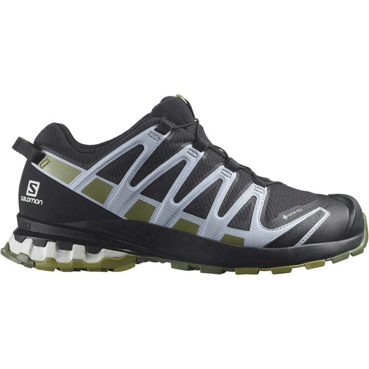 Salomon Women's XA Pro 3D V8 GORE-TEX Black/Green Moss/Zen Blue Salomon