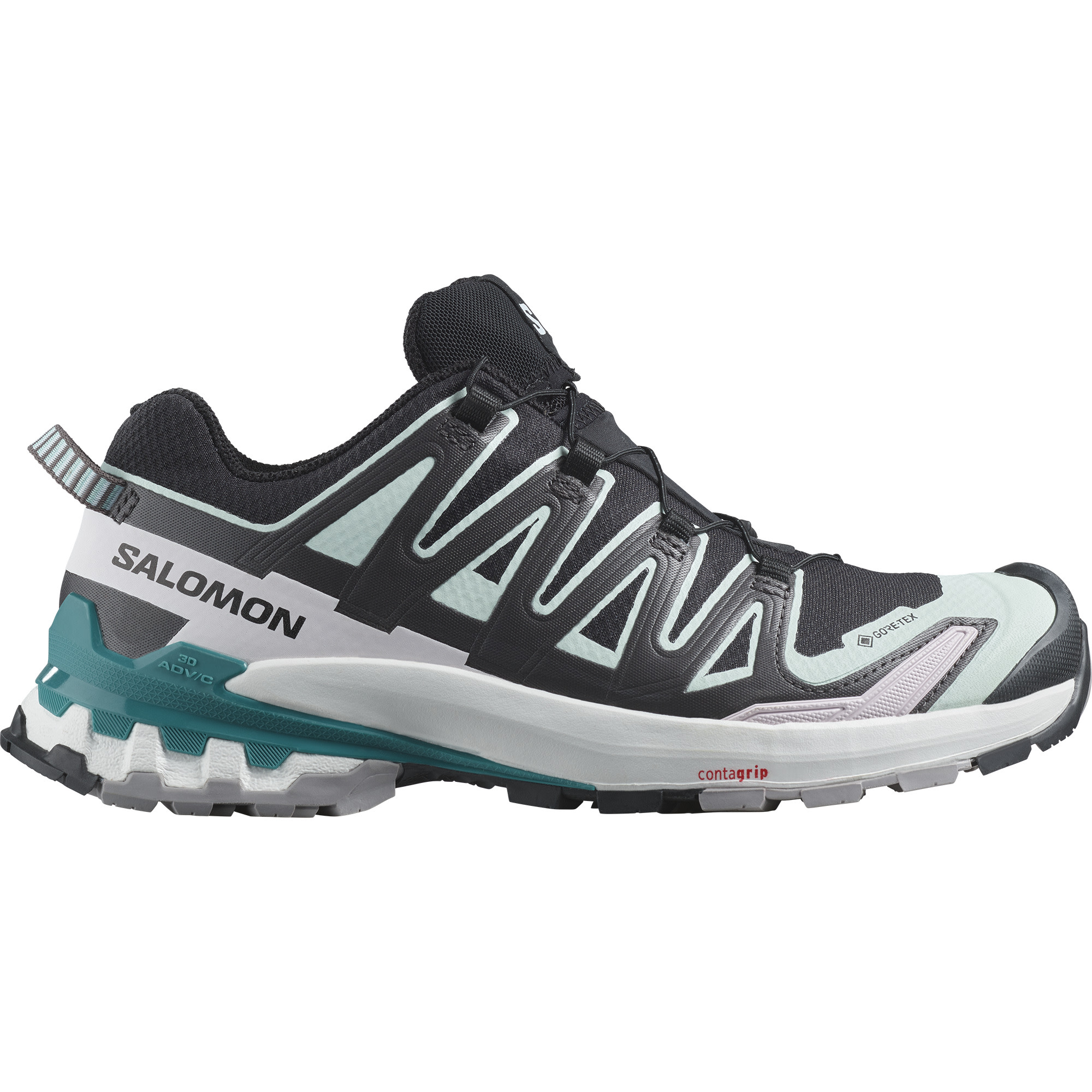 Salomon Women’s XA Pro 3D V9 GORE-TEX Black/Bleached Aqua/Harbor Blue