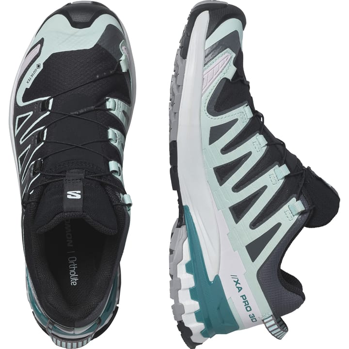 Salomon Women's XA Pro 3D V9 GORE-TEX Black/Bleached Aqua/Harbor Blue Salomon