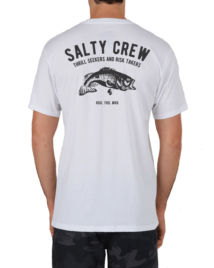 Salty Crew Men's Bass Stamp Premium S/S Tee White Salty Crew
