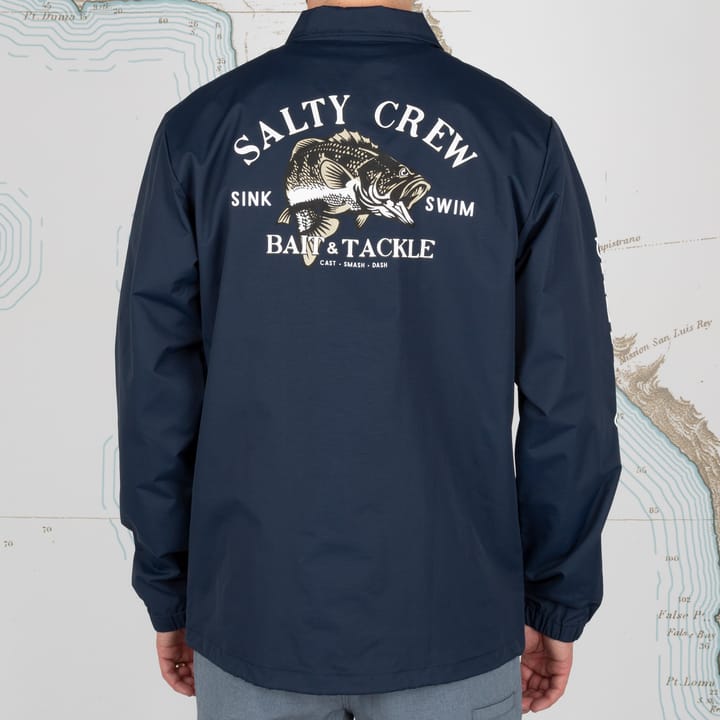 Men's Bass Man Snap Jacket Navy Salty Crew