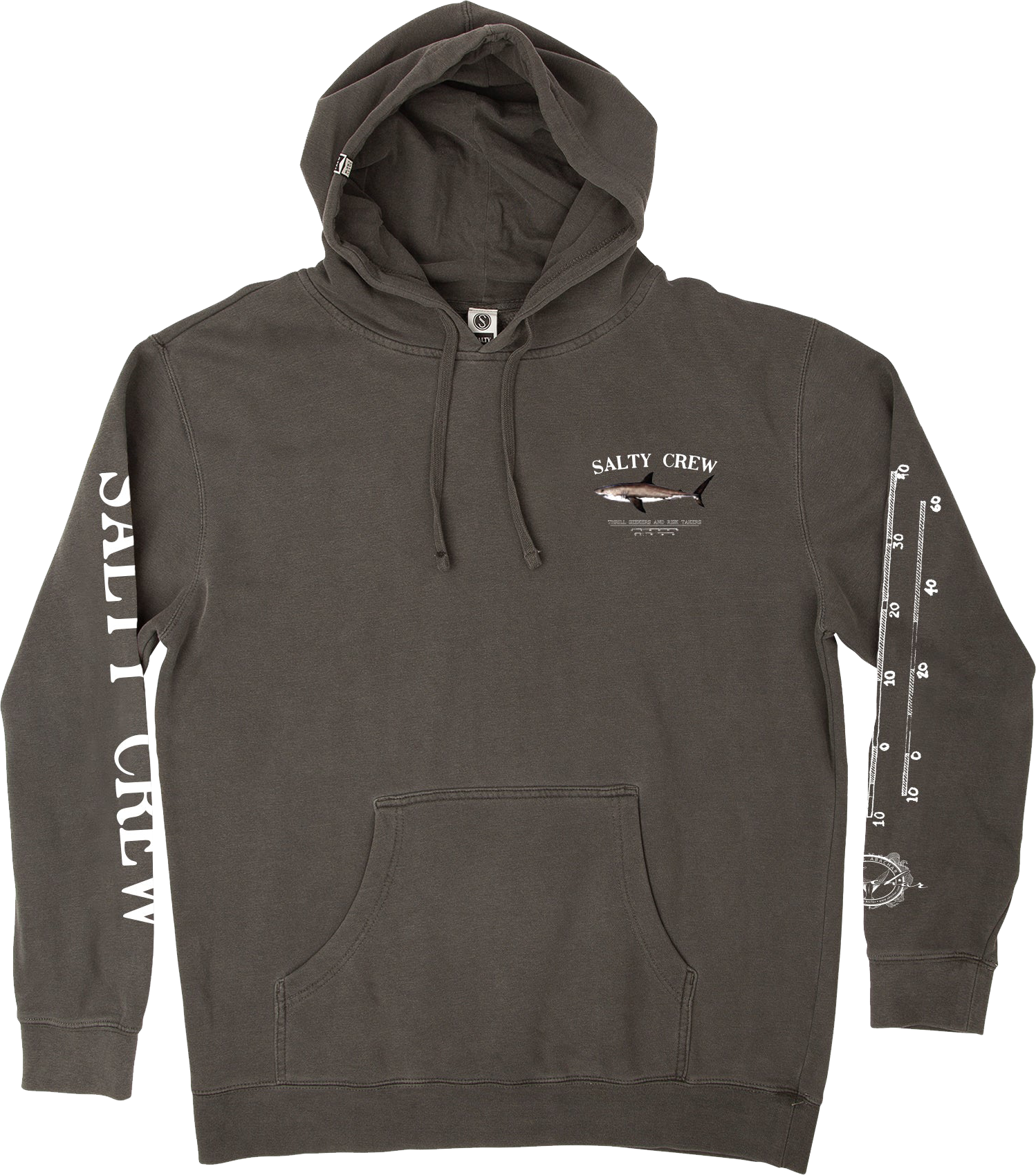 Salty Crew Men’s Bruce Hood Fleece Charcoal