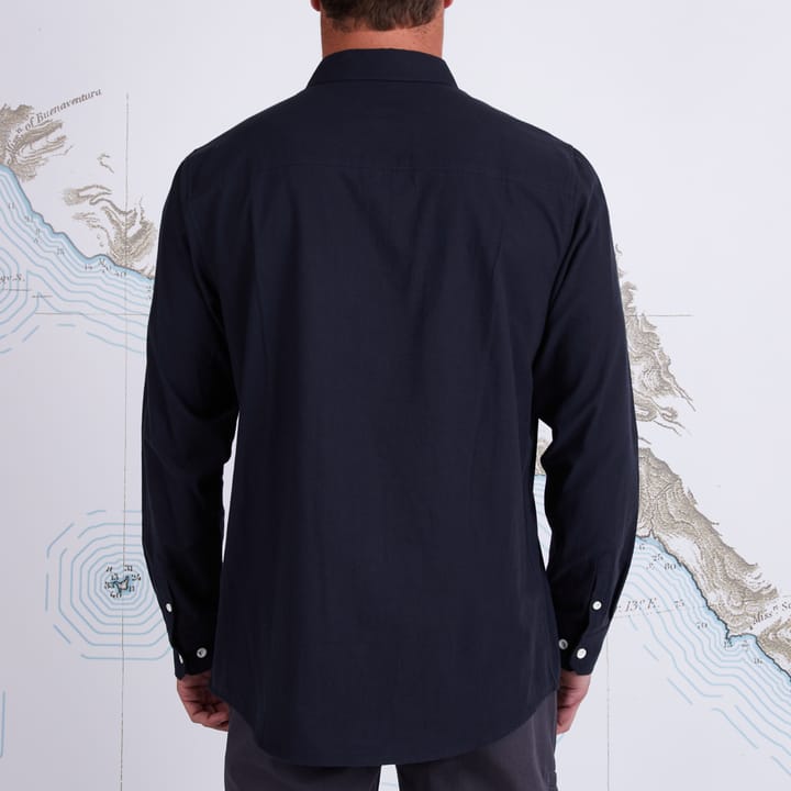 Men's Cortes Long Sleeve Woven Black Salty Crew