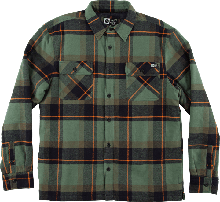 Men's Dawn Patrol Shacket Green Salty Crew