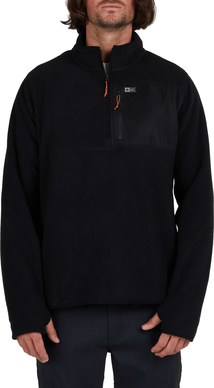 Salty Crew Men's Ebbtide 1/2 Zip Polar Fleece Black Salty Crew