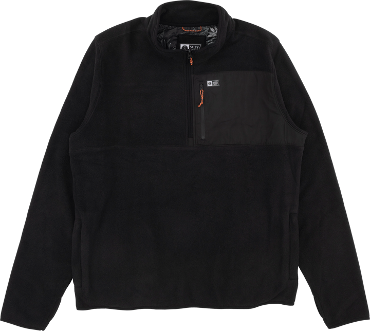 Salty Crew Men's Ebbtide 1/2 Zip Polar Fleece Black Salty Crew