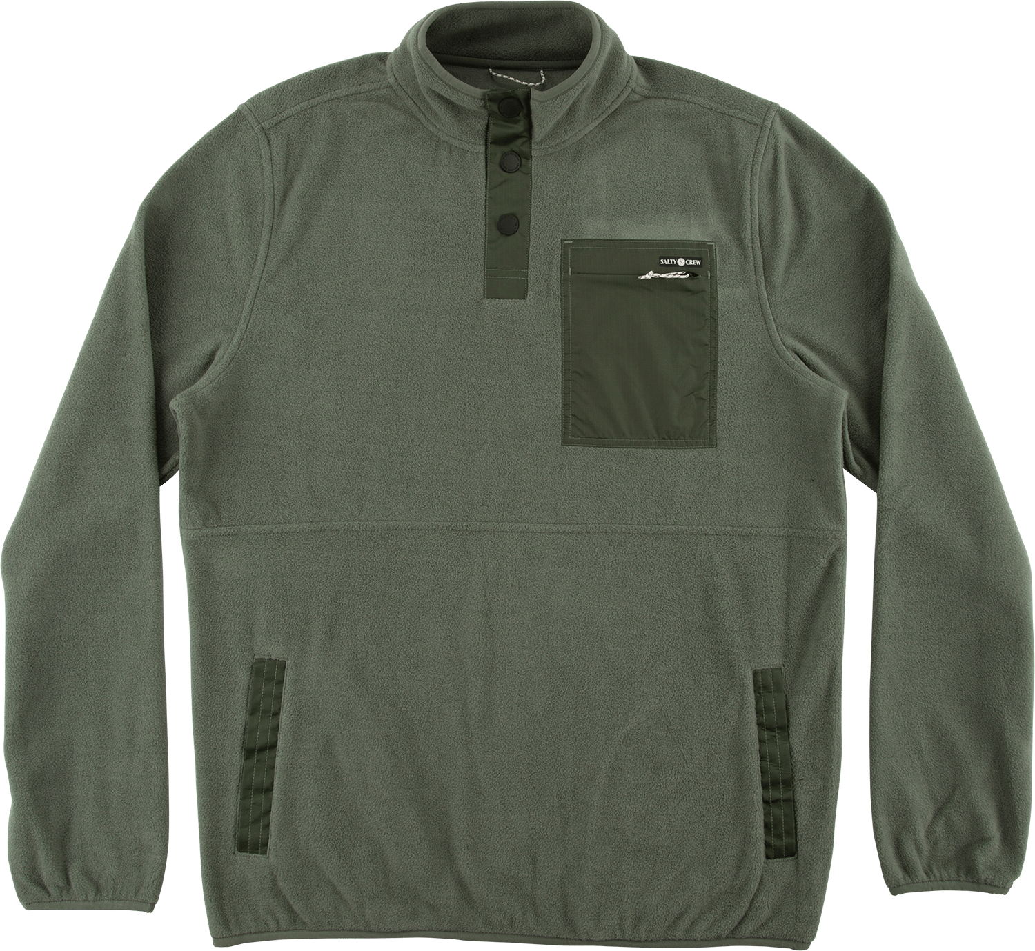 Men's Edgewater Pullover Fleece Fatigue Green