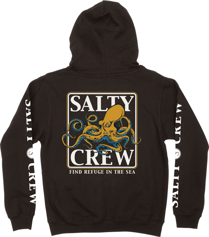 Kids' Ink Slinger Fleece Black Salty Crew