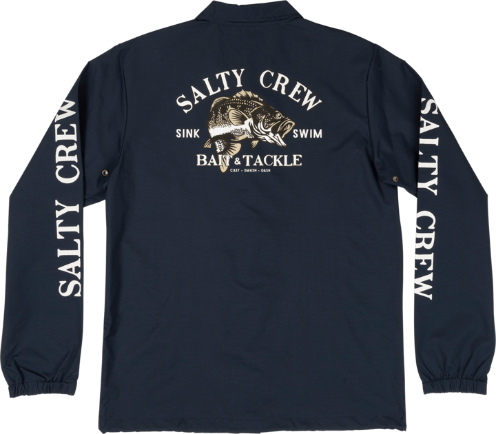 Salty Crew Men's Bass Man Snap Jacket Navy Salty Crew