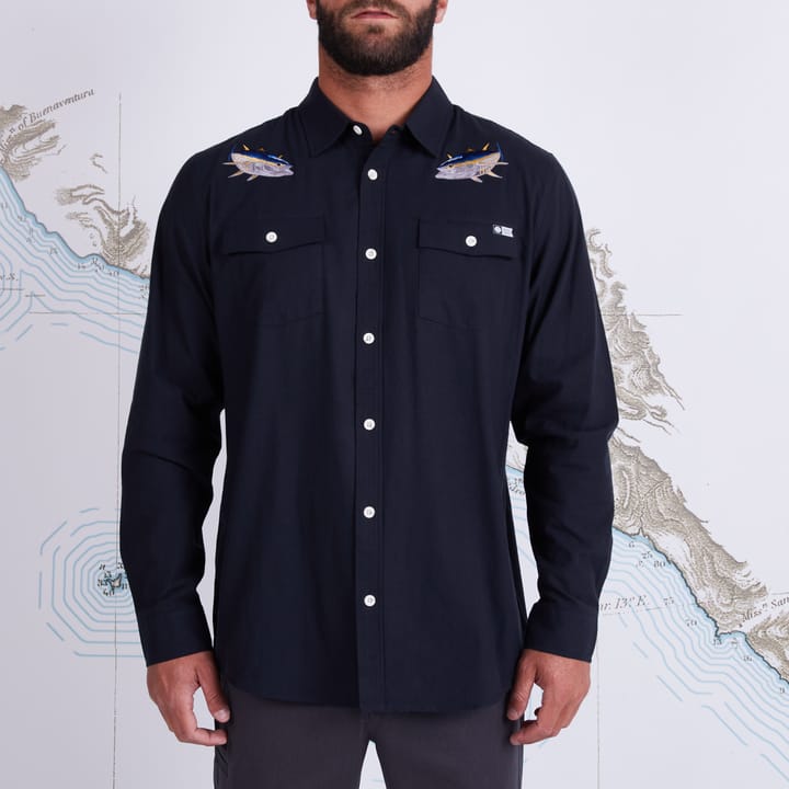 Salty Crew Men's Cortes Long Sleeve Woven Black Salty Crew