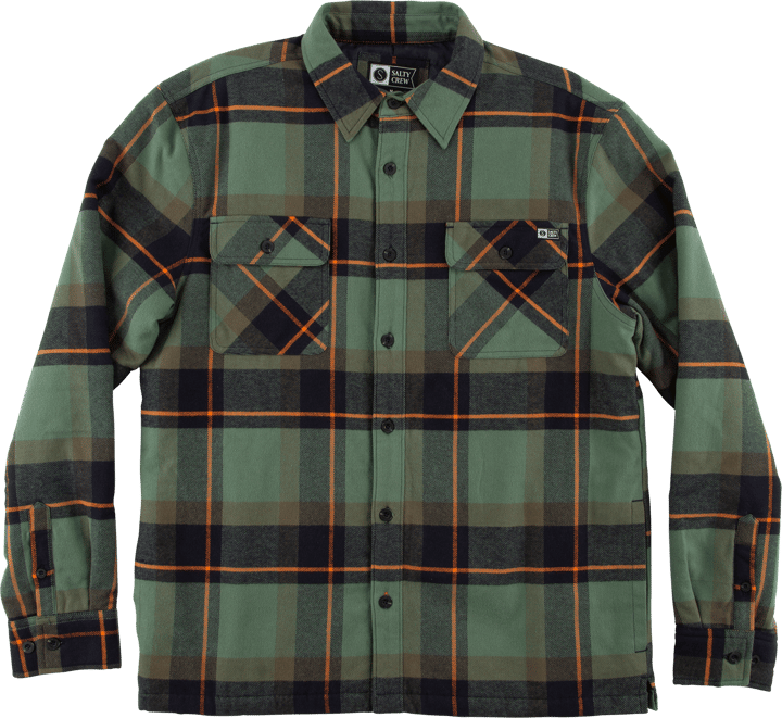 Salty Crew Men's Dawn Patrol Shacket Green Salty Crew