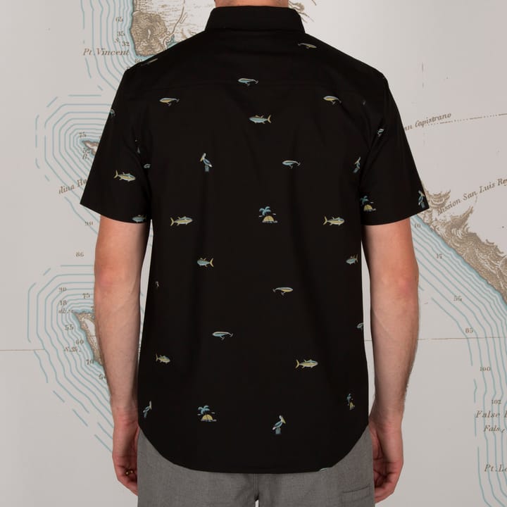 Salty Crew Men's Markets Ss Woven Black/Gold Salty Crew