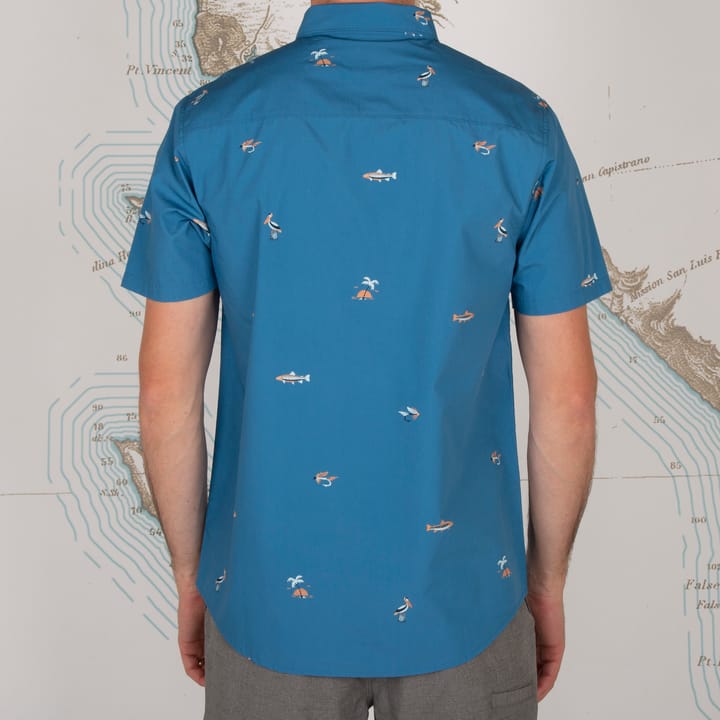 Salty Crew Men's Markets Ss Woven Cobalt Salty Crew