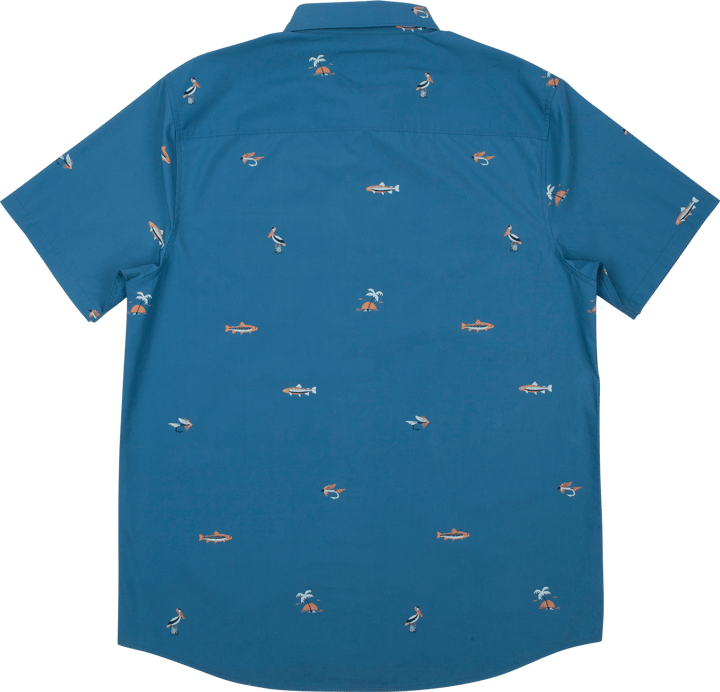 Salty Crew Men's Markets Ss Woven Cobalt Salty Crew