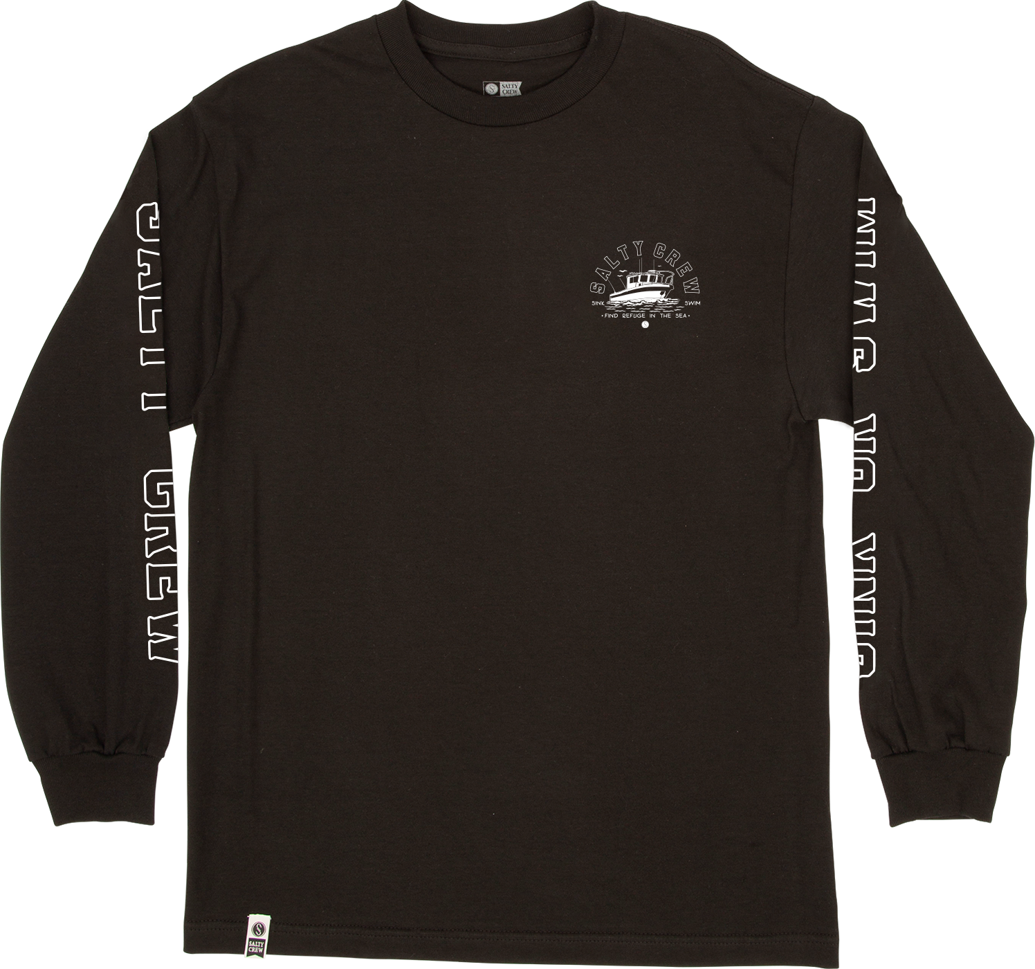 Salty Crew Men's Outboard Standard L/S Tee Black