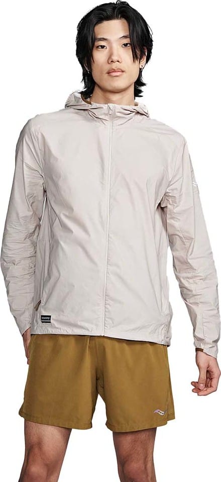 Saucony Men's Peregrine Packaway Jacket Oats Saucony