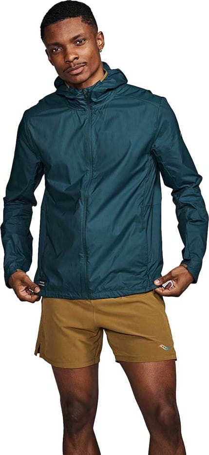 Saucony Men's Peregrine Packaway Jacket Pine Saucony