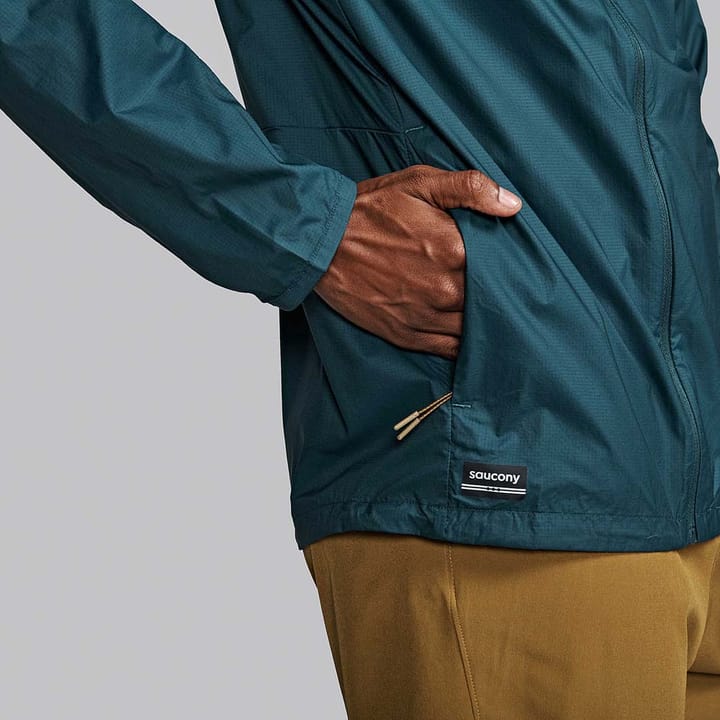 Saucony Men's Peregrine Packaway Jacket Pine Saucony