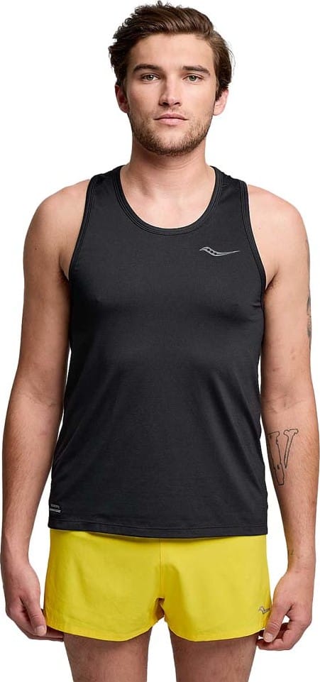Saucony Men's Stopwatch Singlet Black Saucony