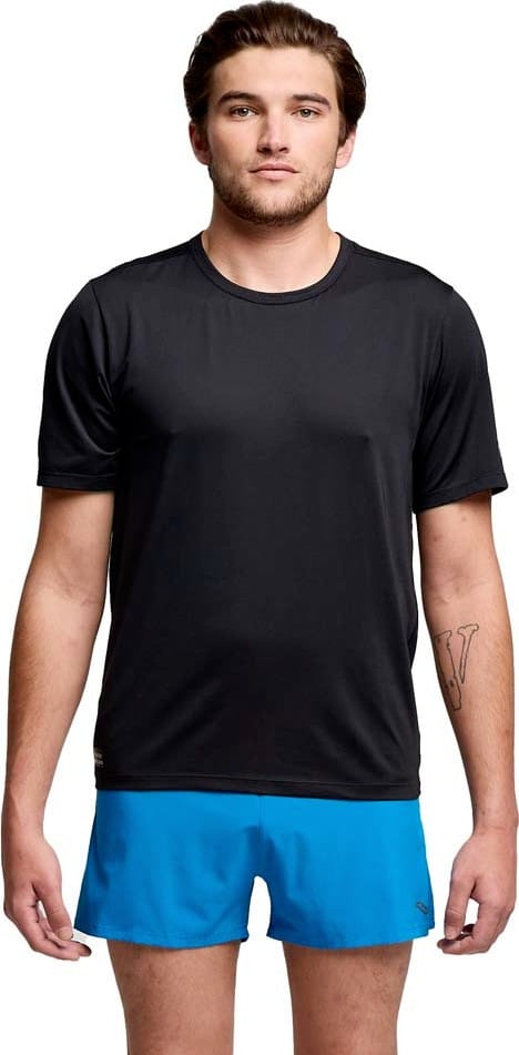Saucony Men's Stopwatch Short Sleeve Black