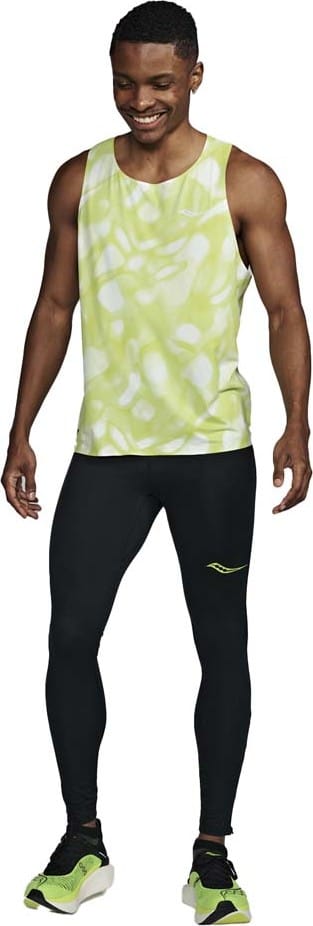 Saucony Men's Endorphin Singlet Sunny Lime Graphic Saucony Saucony Men's Endorphin Singlet Sunny Lime Graphic Saucony