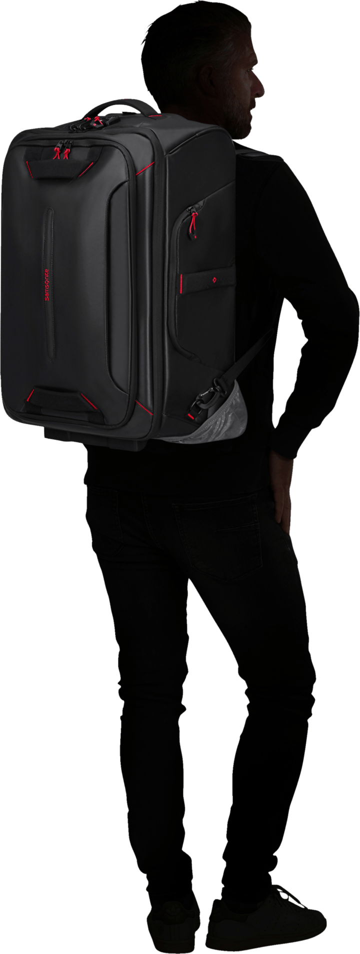 Samsonite Ecodiver Duffle with wheels 55cm backpack Black Samsonite