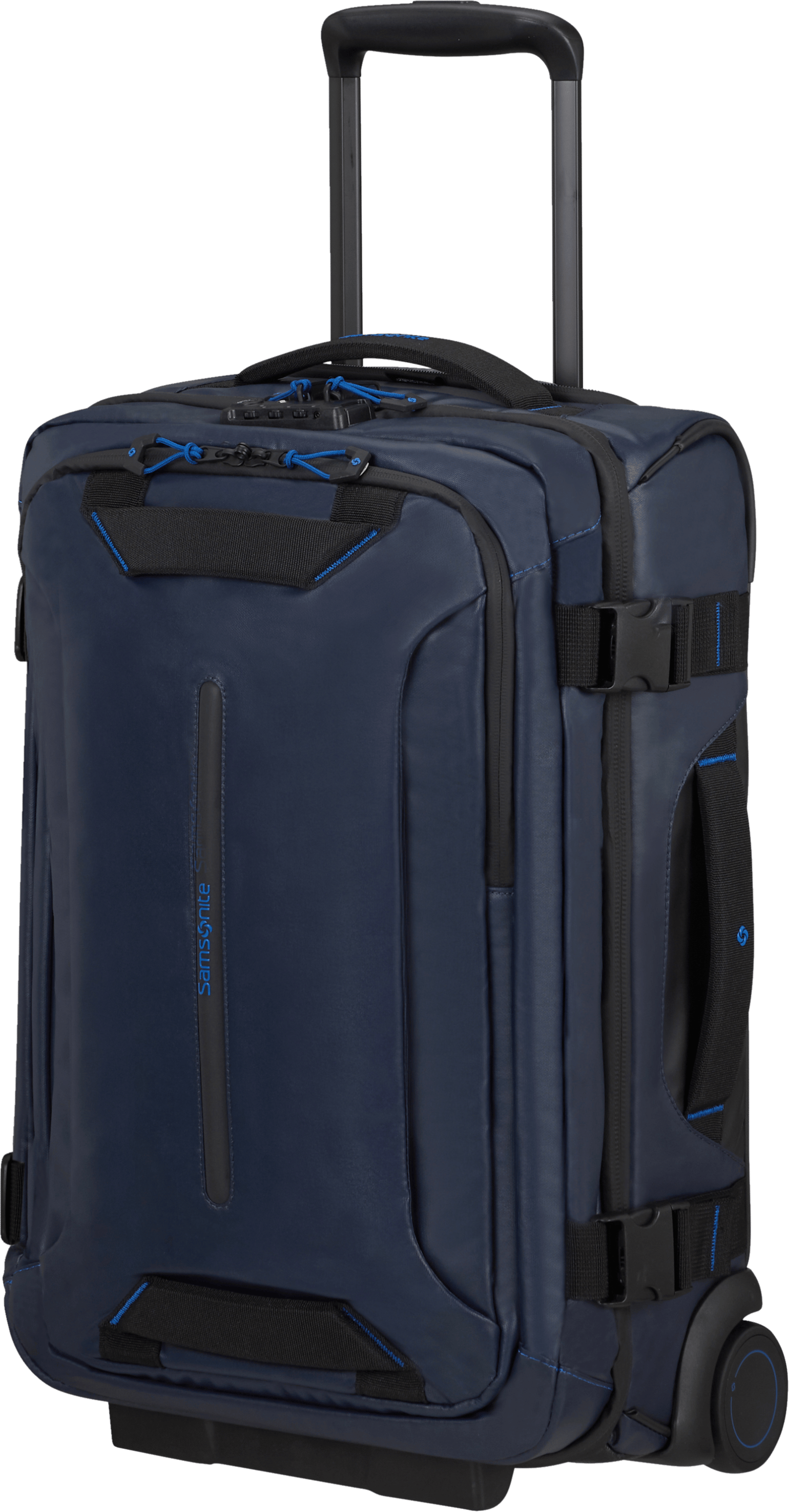 Samsonite Ecodiver Duffle with wheels double frame 55cm Blue Nights