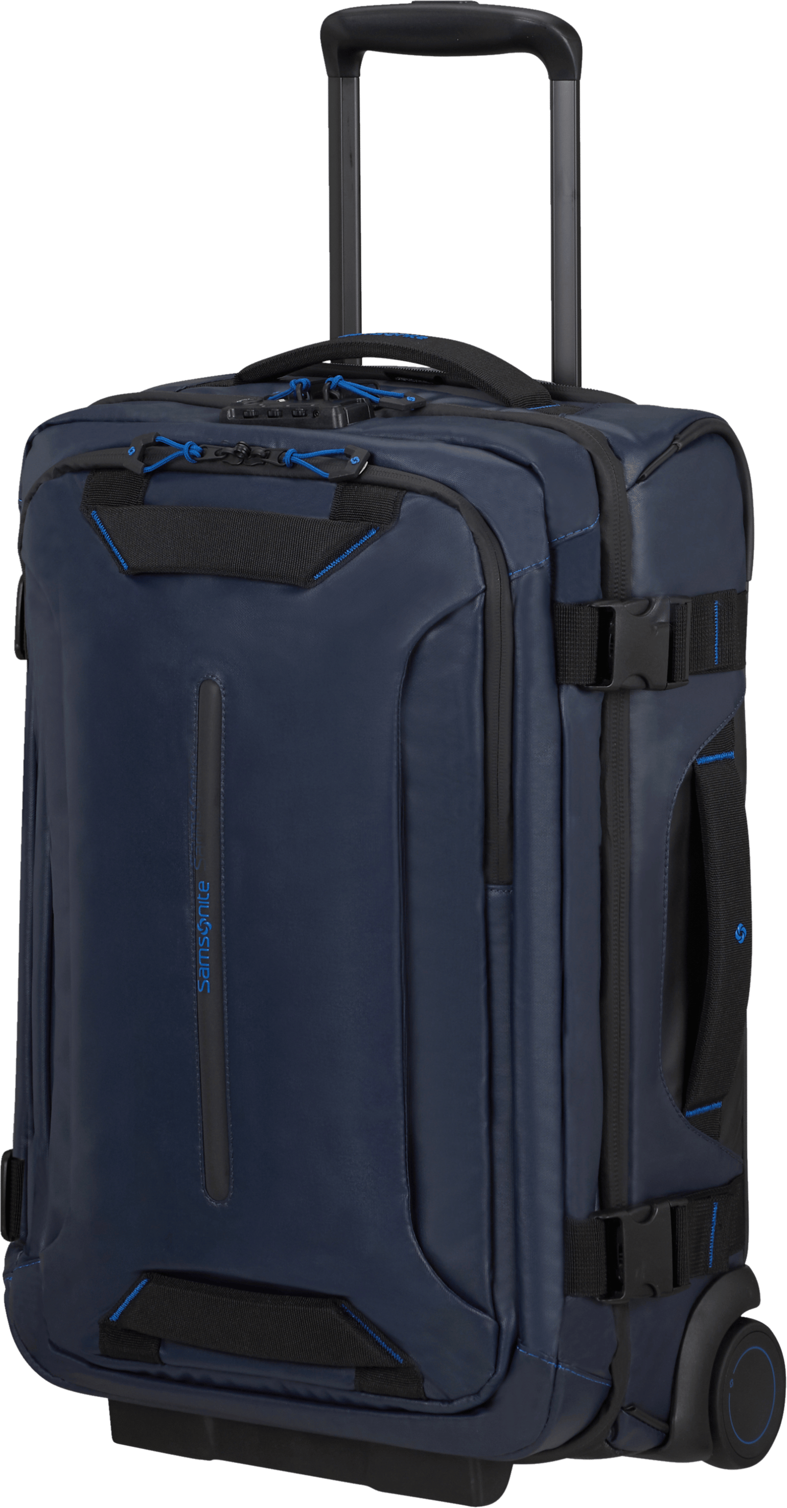 Samsonite Ecodiver Duffle with wheels double frame 55cm Blue Nights