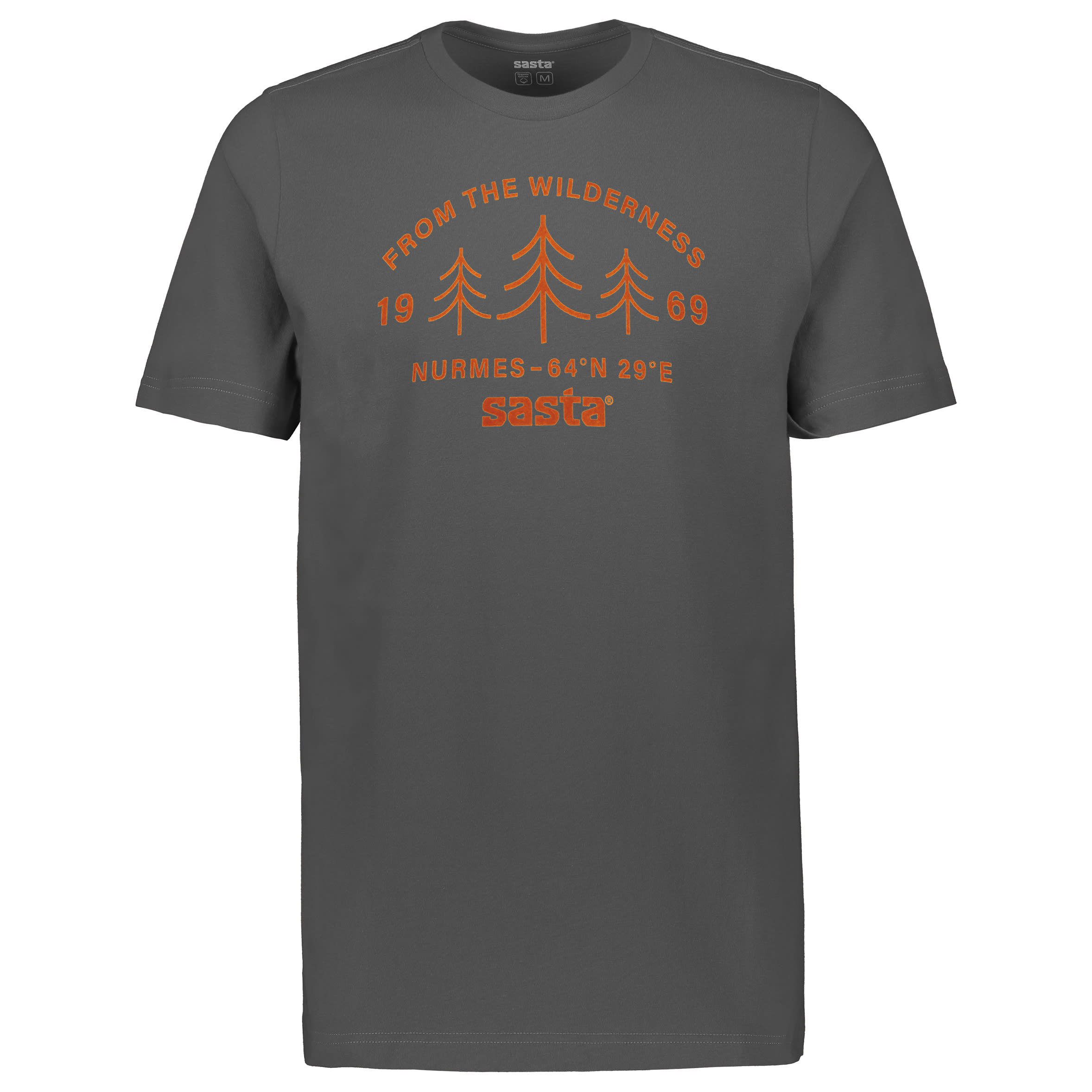 Sasta Men's Wilderness T-shirt Dark Grey Kortermede trøyer S