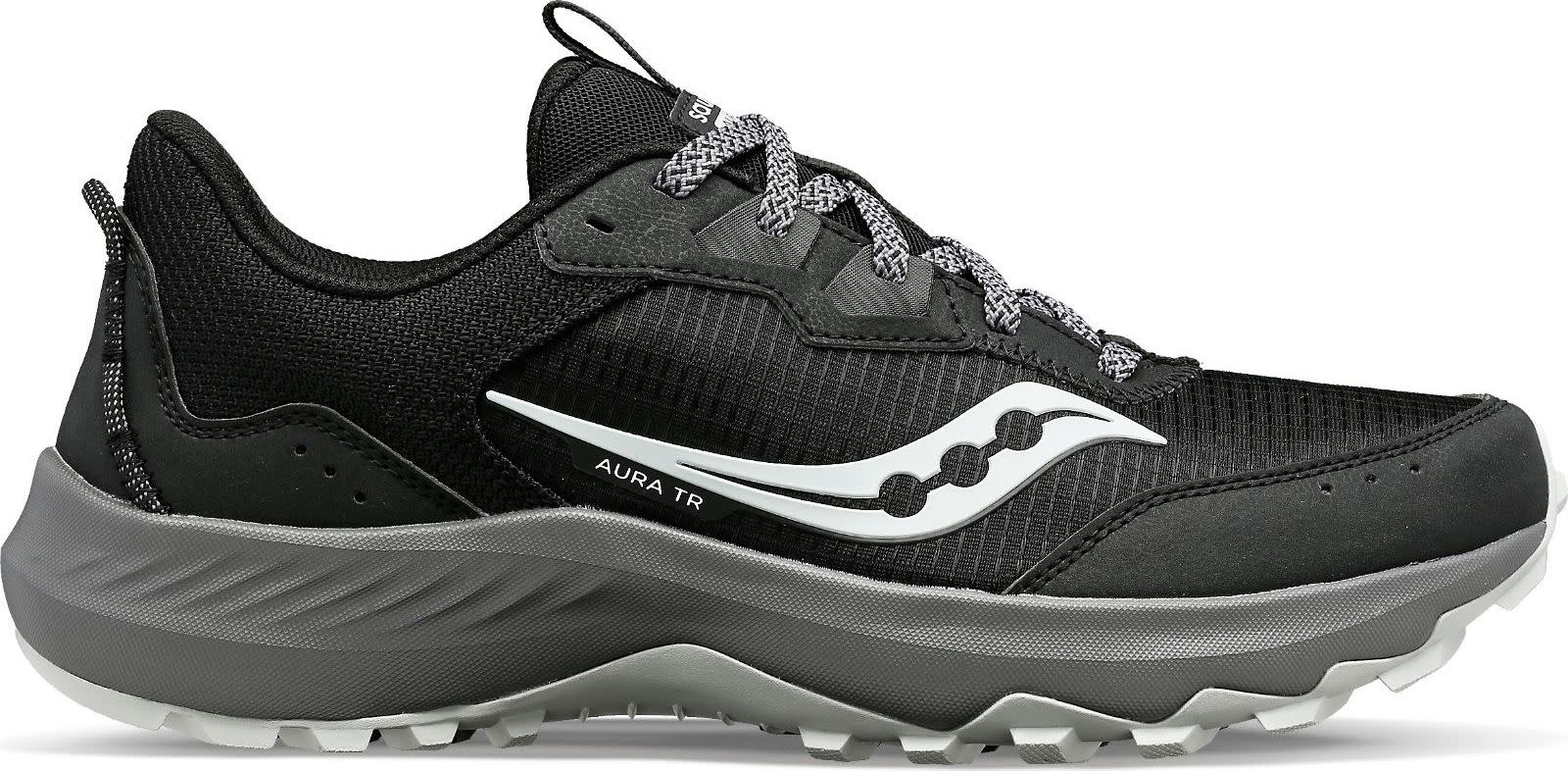 Saucony Men's Aura TR Black/Gravel Juoksukengät 44