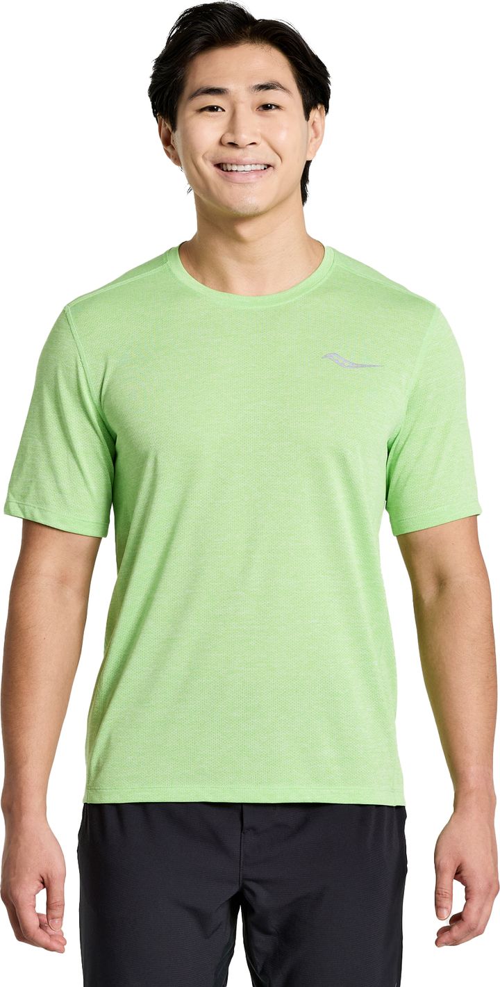 Saucony Men's Stopwatch Short Sleeve Invader Heather Saucony