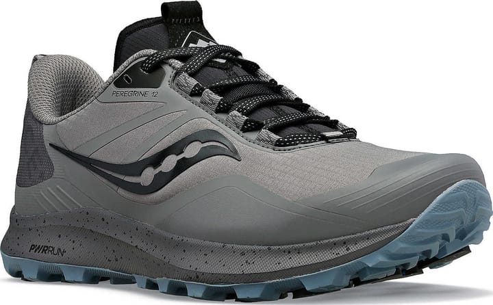 Saucony Women's Peregrine Ice+ 3 Gravel/Black Saucony Saucony Women's Peregrine Ice+ 3 Gravel/Black Saucony