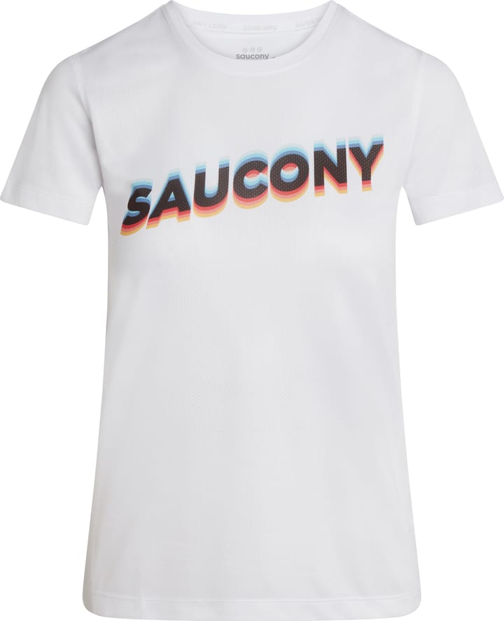 Women's Stopwatch Graphic Short Sleeve White Graphic Saucony