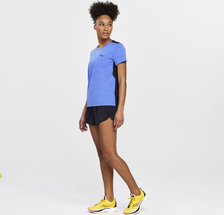 Women's Time Trial Short Sleeve Blue Raz Heather Saucony