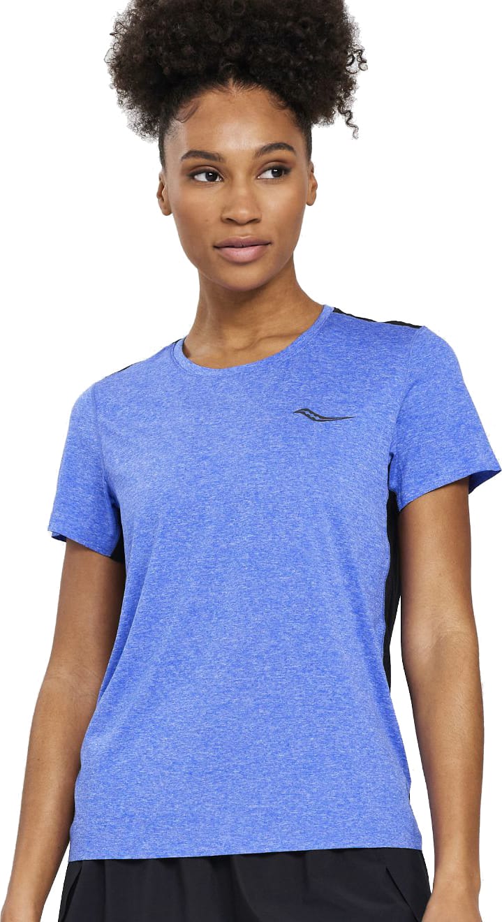 Women's Time Trial Short Sleeve Blue Raz Heather Saucony