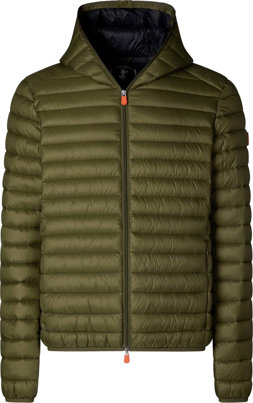 Men’s Animal Free Hooded Puffer Jacket Donald Dusty Olive