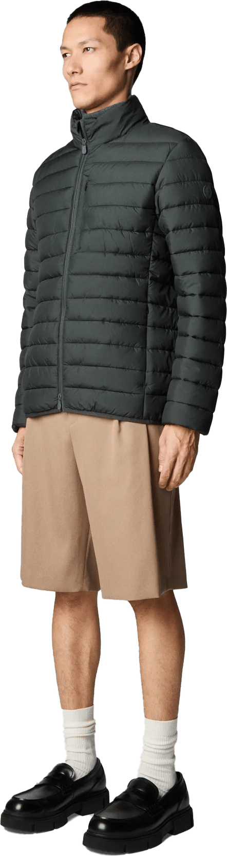 Save the Duck Men's Puffer Jacket Erion Green Black Save the Duck