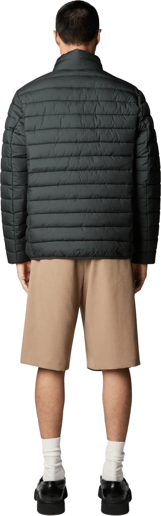 Men's Puffer Jacket Erion Green Black Save the Duck