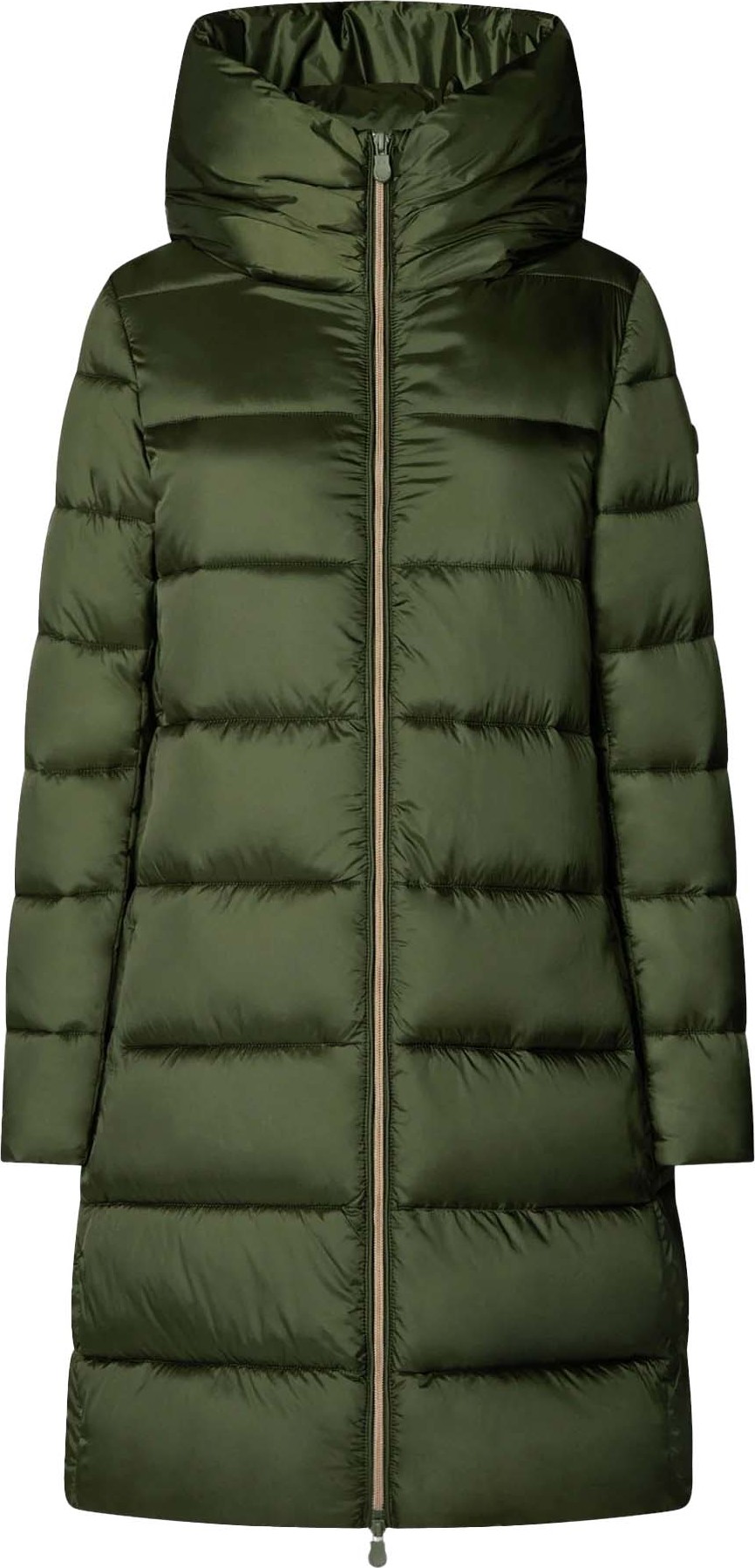 Save the Duck Women's Animal Free Hooded Puffer Jacket Lysa Pine Green M/L, Pine Green