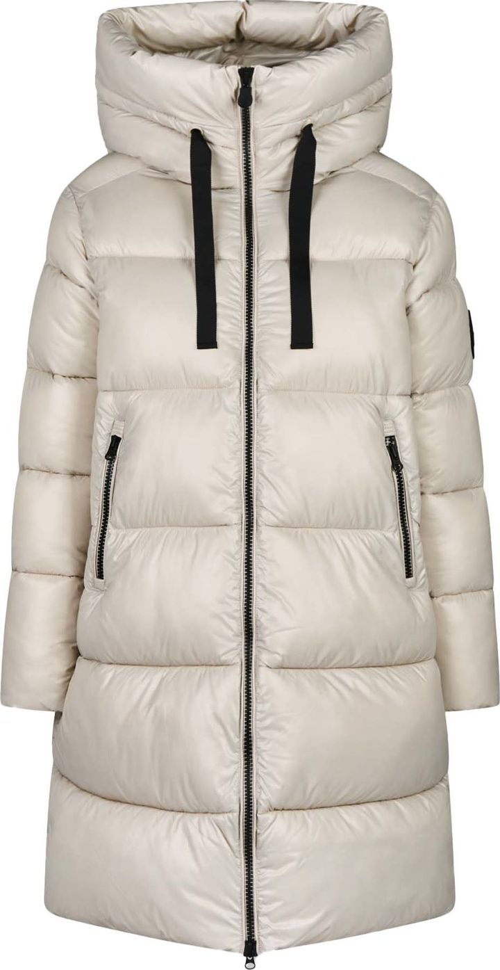 Save the Duck Women's Long Hooded Parka Sienna Rainy Beige