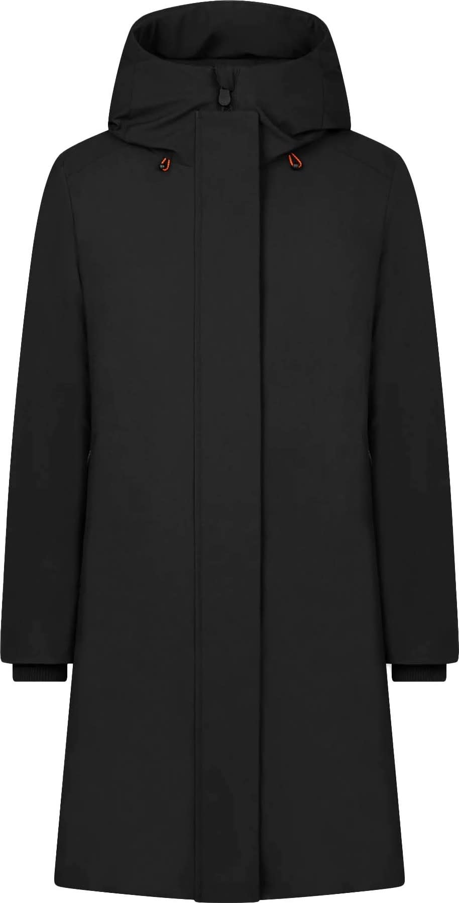 Save the Duck Women's Long Hooded Parka Sienna Black