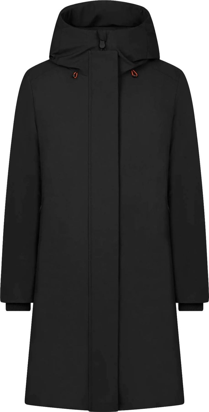 Save the Duck Women's Long Hooded Parka Sienna Black Save the Duck Save the Duck Women's Long Hooded Parka Sienna Black Save the Duck