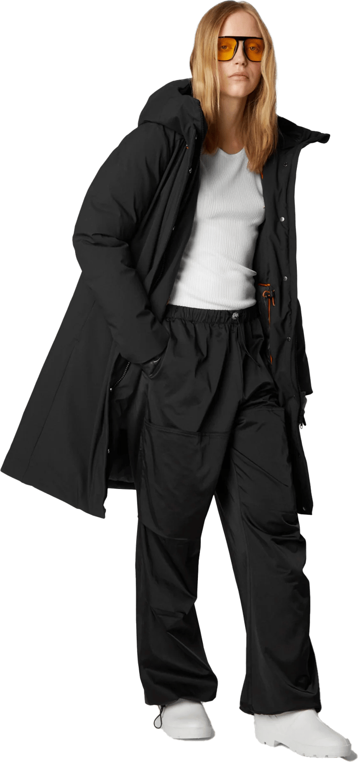 Save the Duck Women's Long Hooded Parka Sienna Black Save the Duck Save the Duck Women's Long Hooded Parka Sienna Black Save the Duck