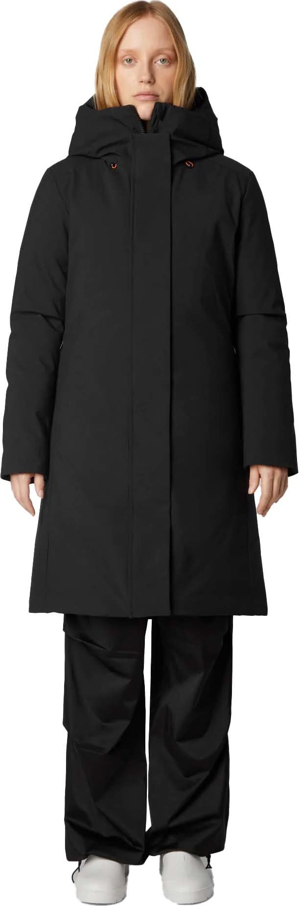 Save the Duck Women's Long Hooded Parka Sienna Black Save the Duck Save the Duck Women's Long Hooded Parka Sienna Black Save the Duck