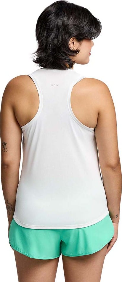 Saucony Women's Stopwatch Singlet White Saucony Saucony Women's Stopwatch Singlet White Saucony