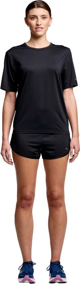 Saucony Women's Stopwatch Short Sleeve Black Saucony