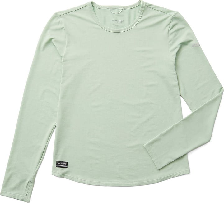 Saucony Women's Stopwatch Long Sleeve Aloe Heather Saucony