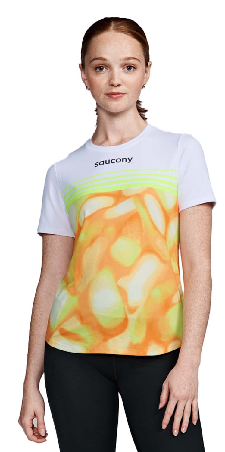 Saucony Women's Elite Short Sleeve Peel Saucony Women's Elite Short Sleeve Peel