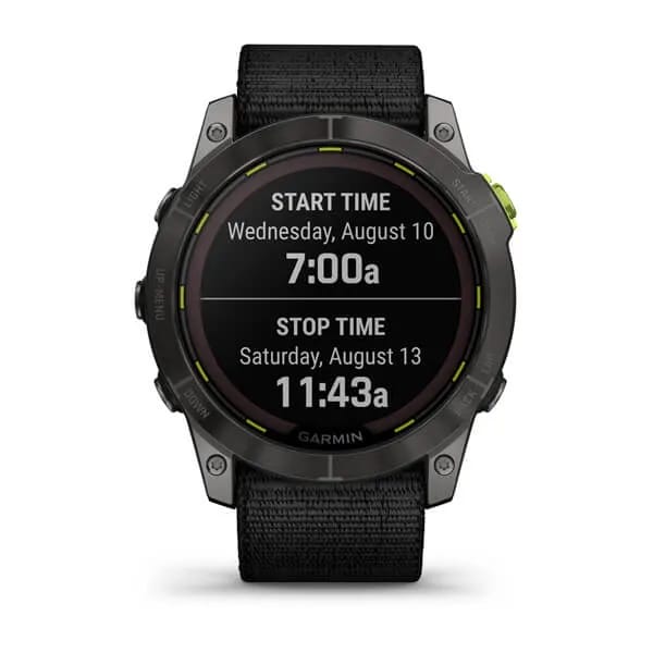 Garmin Enduro 2 Sapphire Dlc Titanium With Black Ultrafit Band Carbon Gray Garmin